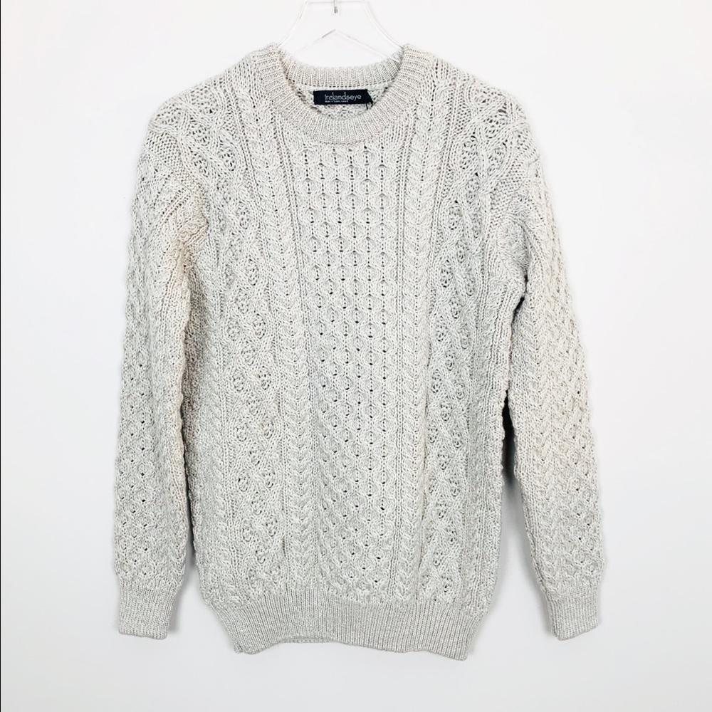 IRELAND’S EYE Blasket Aran Knit Sweater M
